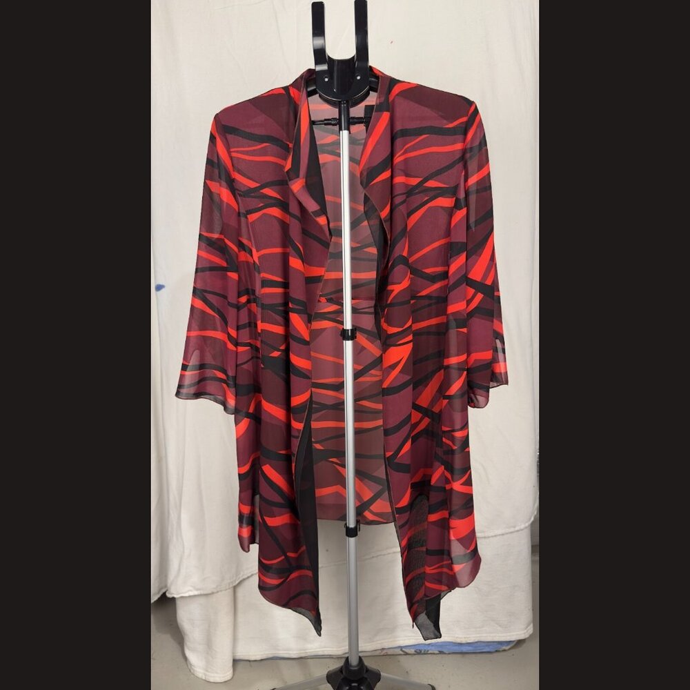 Women's red shaw